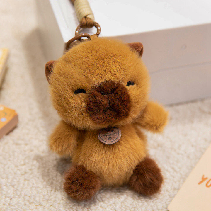 Plush Bunny Bag Charm Keychain with Long Floppy Ears and Clip Kalsten