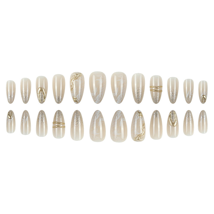 Elegant Decorative Press-On Nail Tips Kalsten