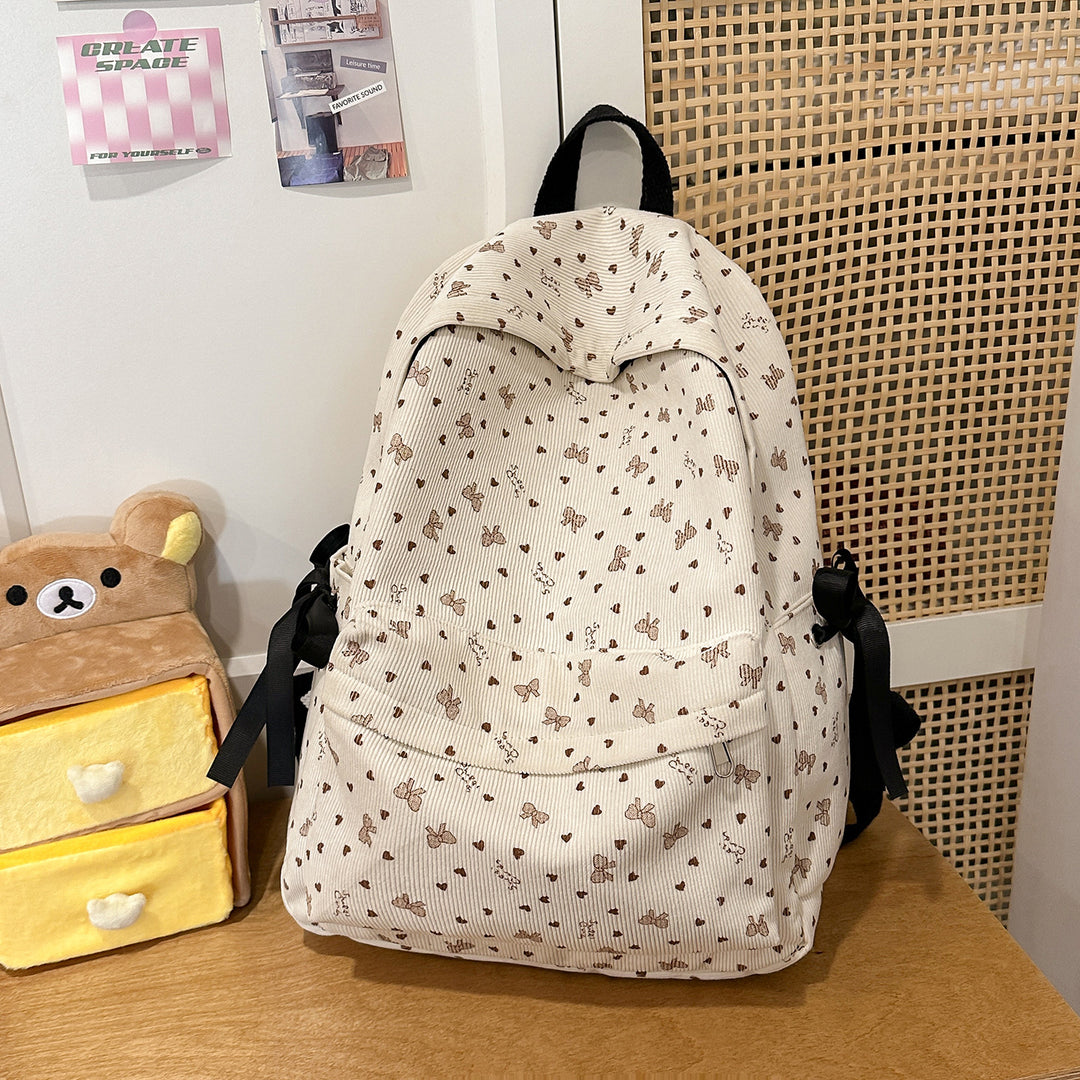 Cute Character-Embellished Casual Backpack Kalsten