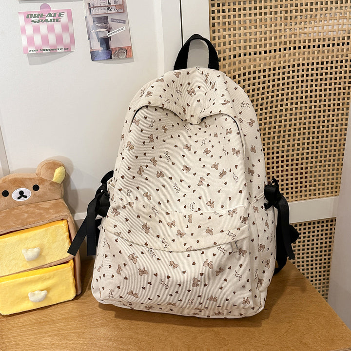Cute Character-Embellished Casual Backpack Kalsten
