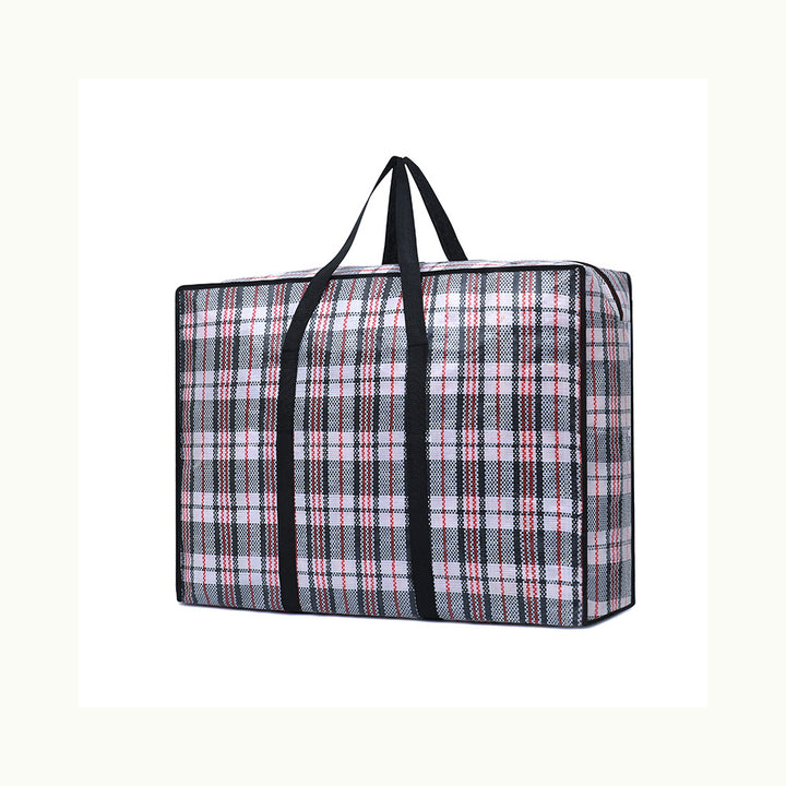Oversized Checked Storage Tote Kalsten