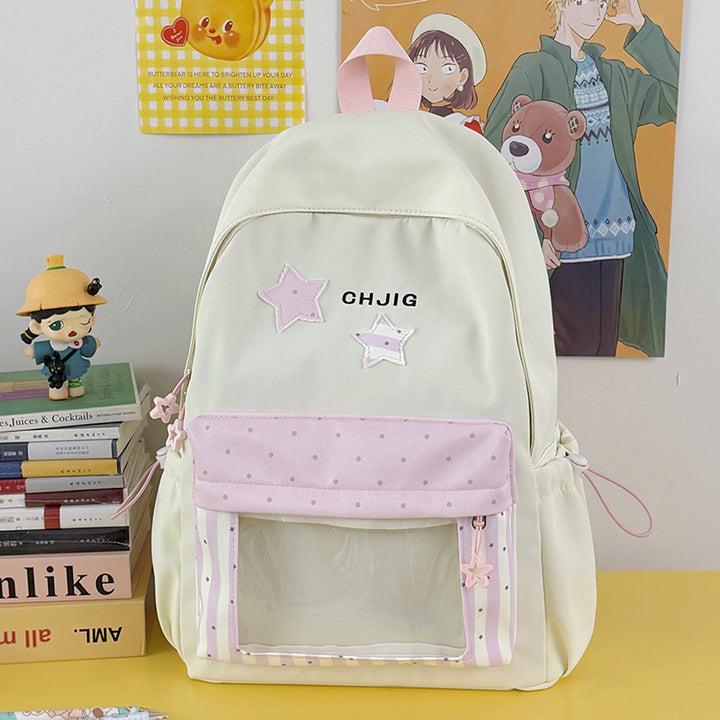 Stylish Transparent Window Backpack Kalsten