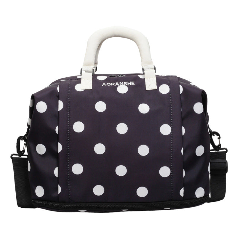 Stylish Polka Dot Travel Duffel