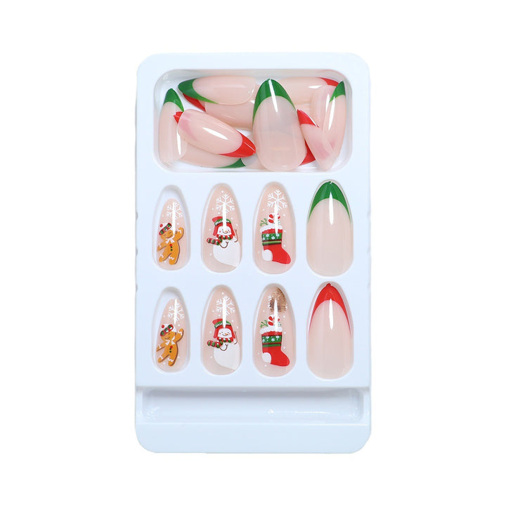 Festive Holiday-Themed Press-On Nails Kalsten