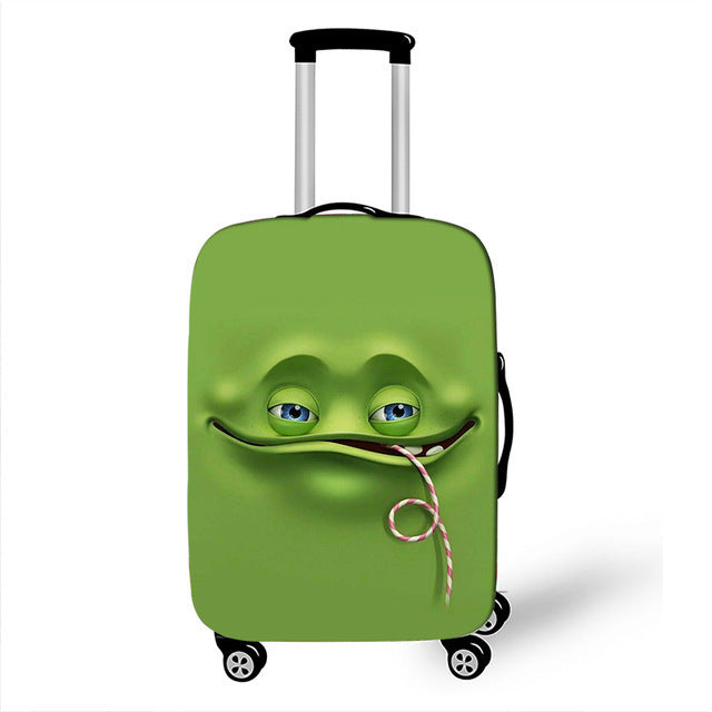 Unisex Hard-shell suitcase with funny cartoon face Kalsten