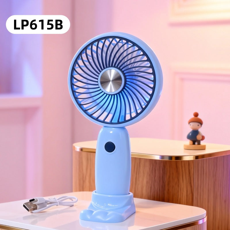 Ladies portable hand fan with cute rabbit design Kalsten