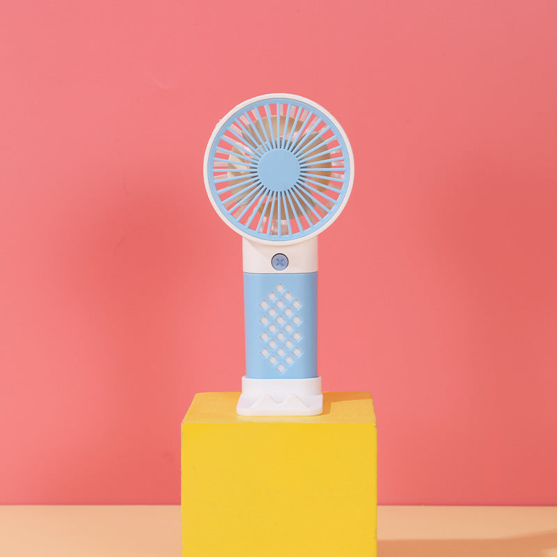 Women Portable Hand Fan with Ergonomic Handle and Adjustable Tilt Angle Kalsten