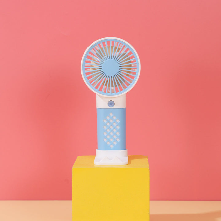 Women Portable Hand Fan with Ergonomic Handle and Adjustable Tilt Angle Kalsten