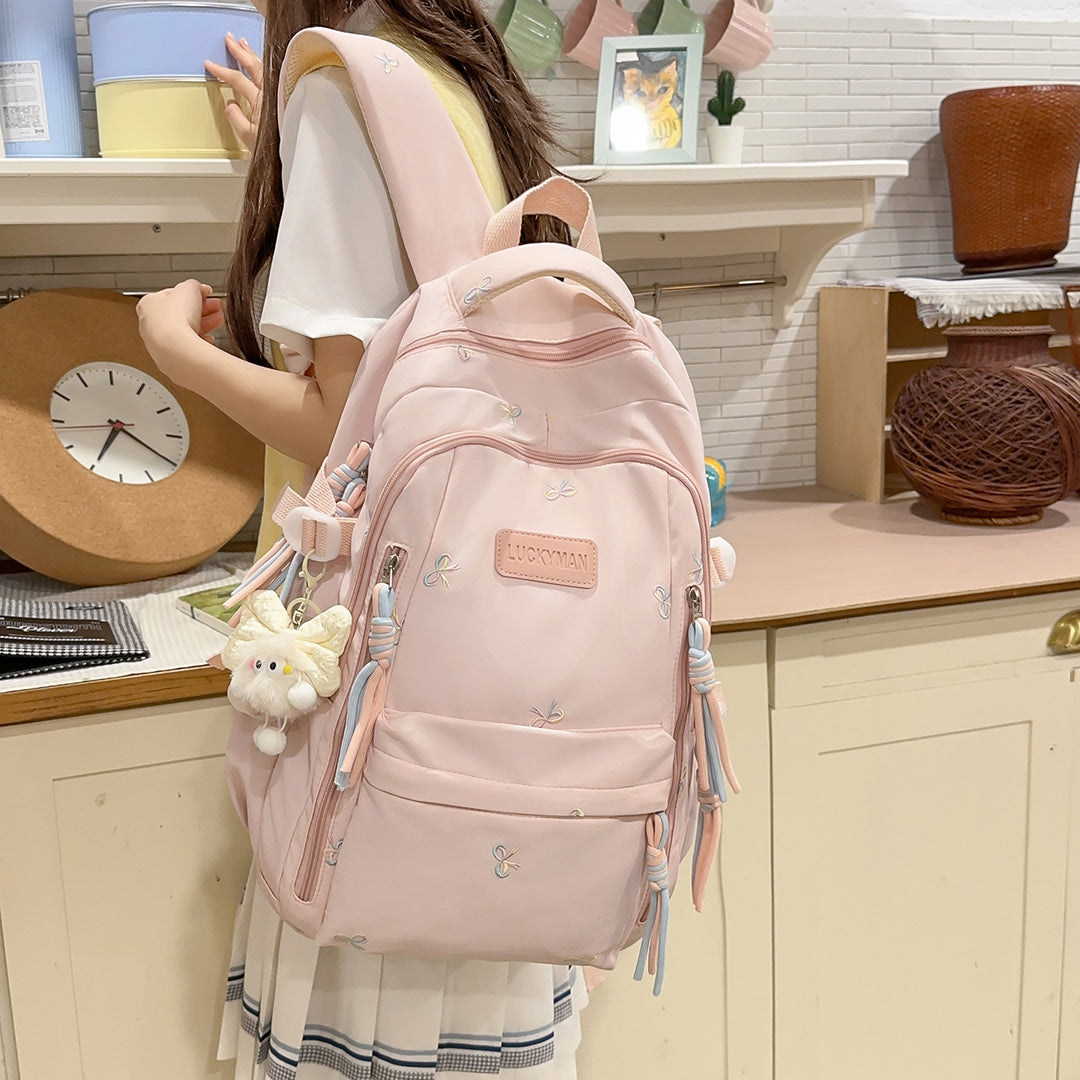 Cute Embroidered Casual Backpack Kalsten