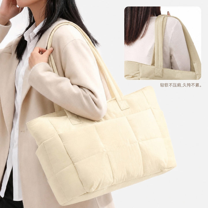 Quilted Multi-Pocket Tote Kalsten