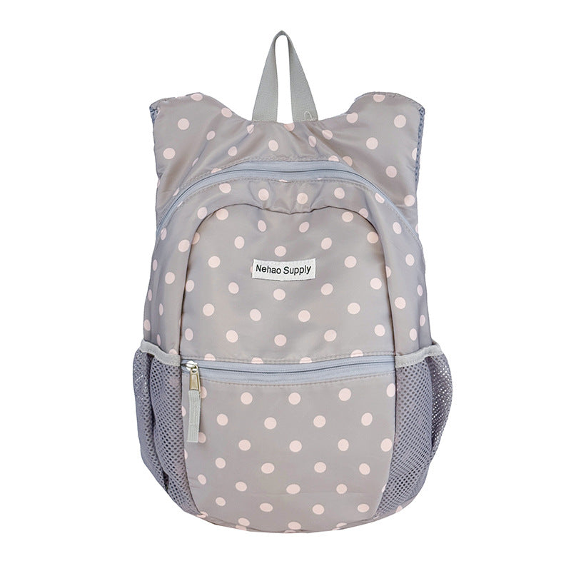 Playful Polka Dot Patterned Backpack Kalsten