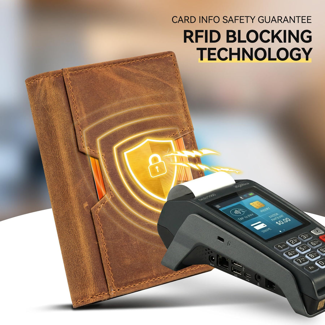 Slim RFID-Blocking Leather Cardholder Kalsten
