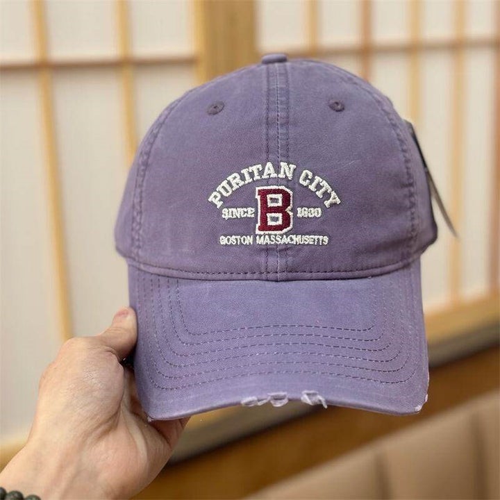 Women's Vintage Distressed Embroidered Baseball Cap Kalsten
