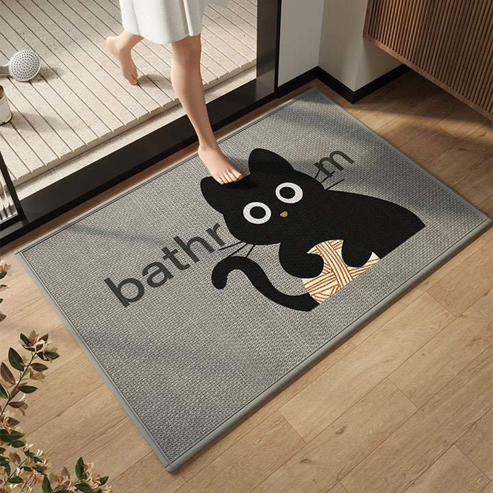 Elegant Modern Bathroom Mat Kalsten