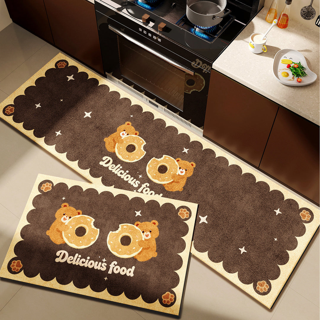 Playful Pet-Themed Kitchen Mat Set Kalsten
