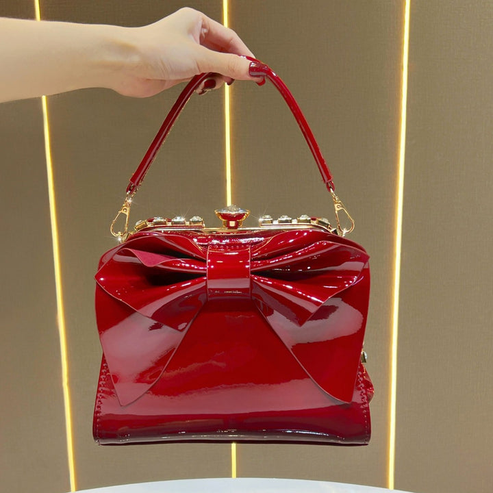 Elegant Bow-Accent Handbag