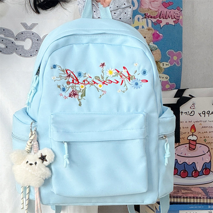 Stylish Embroidered Multi-Pocket Backpack Kalsten