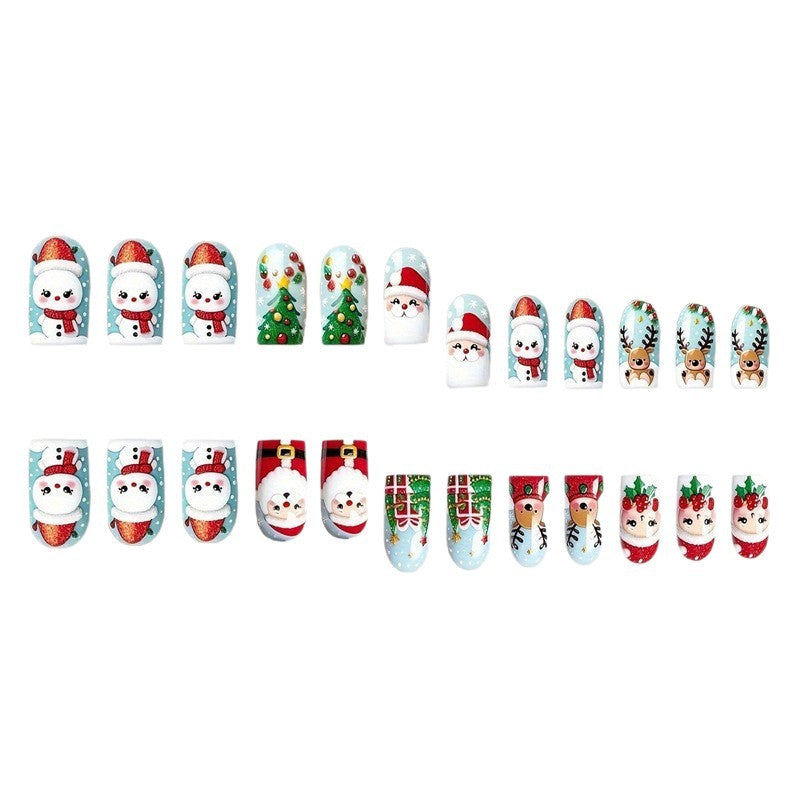 Festive Holiday Character Nail Art Set Kalsten