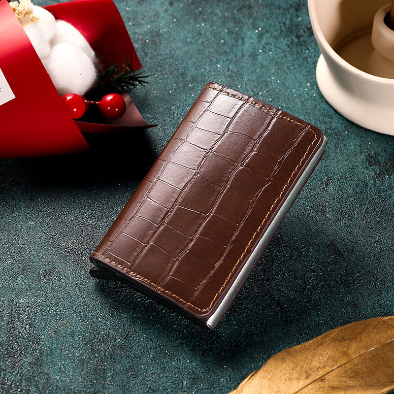 Premium Leather Business Card Holder Kalsten