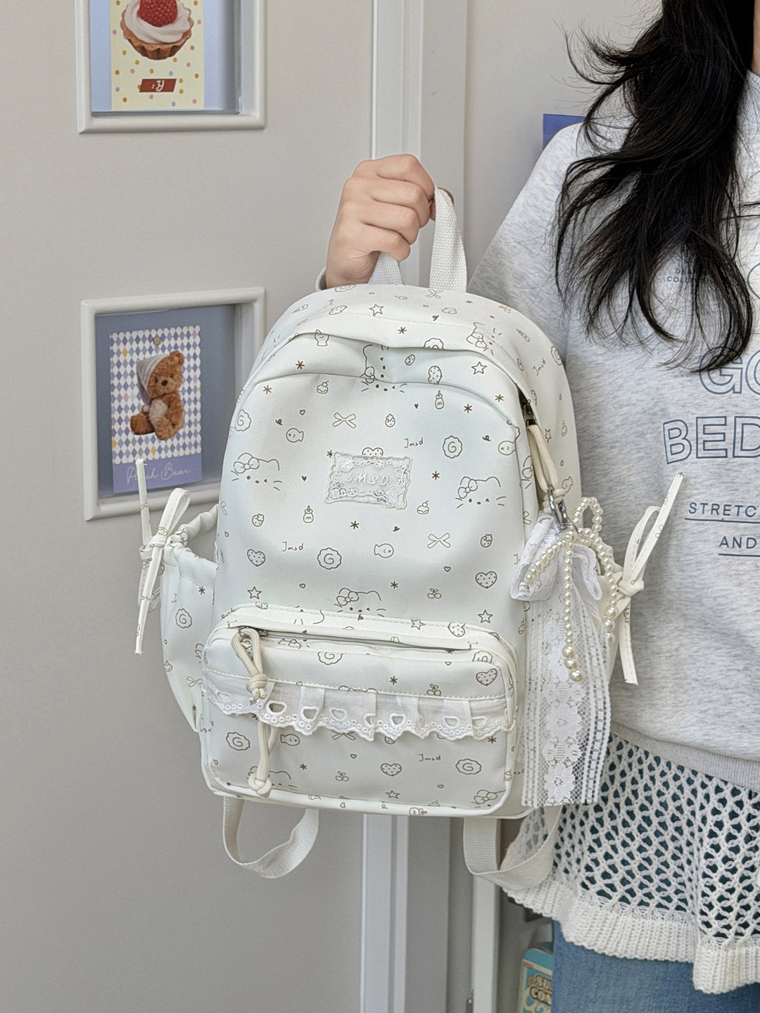 Cute Illustrated Patterned Backpack Kalsten 1791205714