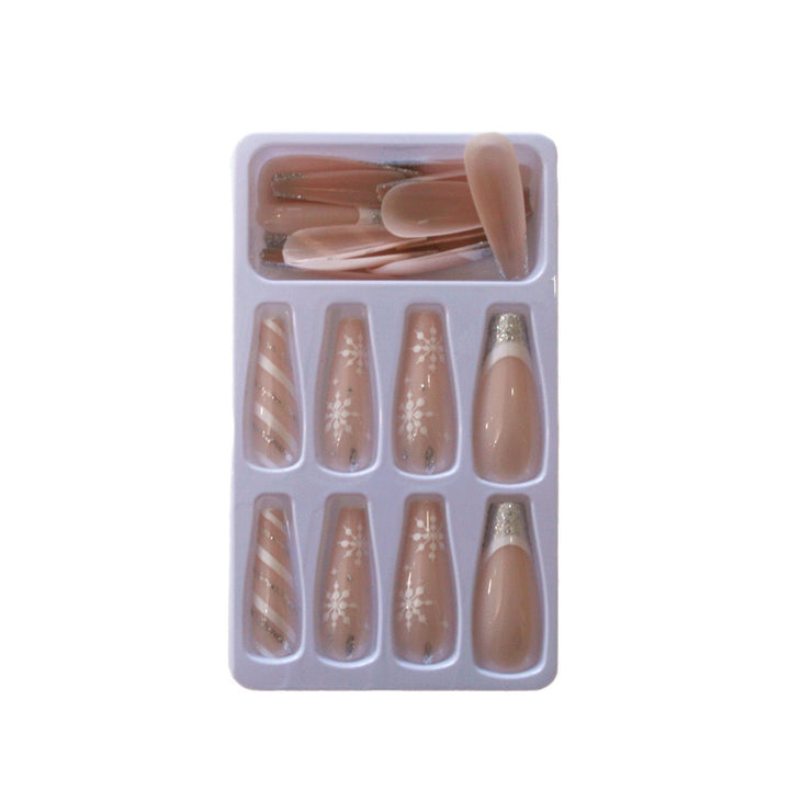 Glamorous nail tips with glitter tips Kalsten