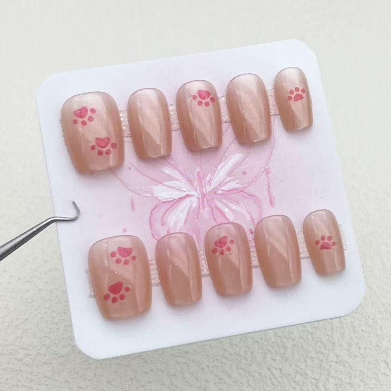 Creative Artificial Nails with Playful Paw Designs Kalsten