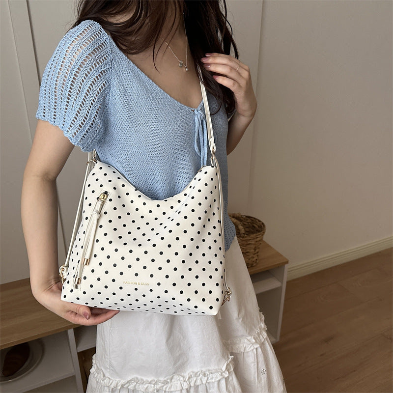 Stylish Polka Dot Crossbody Bag