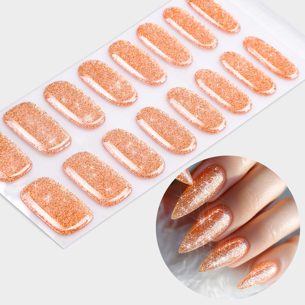 Glittering Gel Nail Wraps