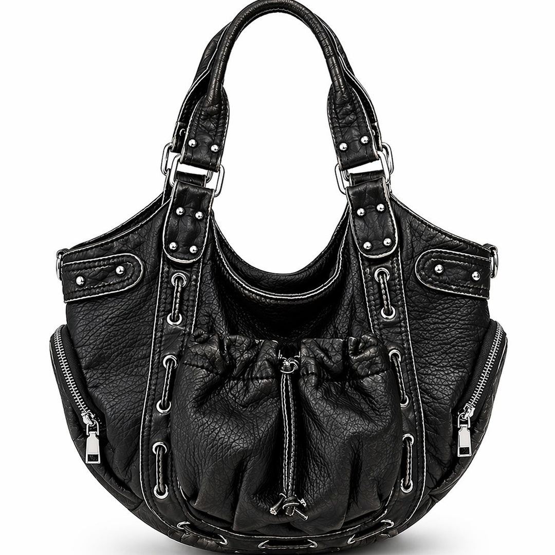 Casual Multi-Pocket Hobo Bag