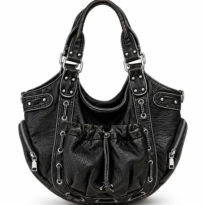 Casual Multi-Pocket Hobo Bag