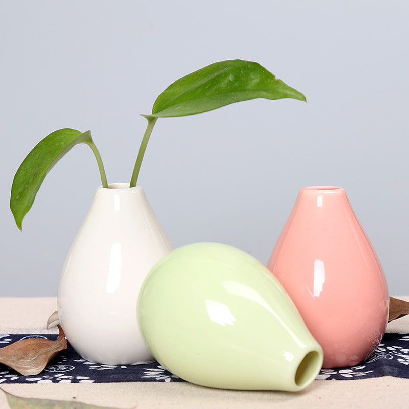 Elegant Teardrop-Shaped Ceramic Flower Vase Kalsten