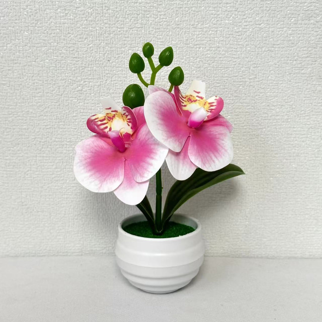 Realistic Artificial Orchid Plant Arrangement for Home Display
