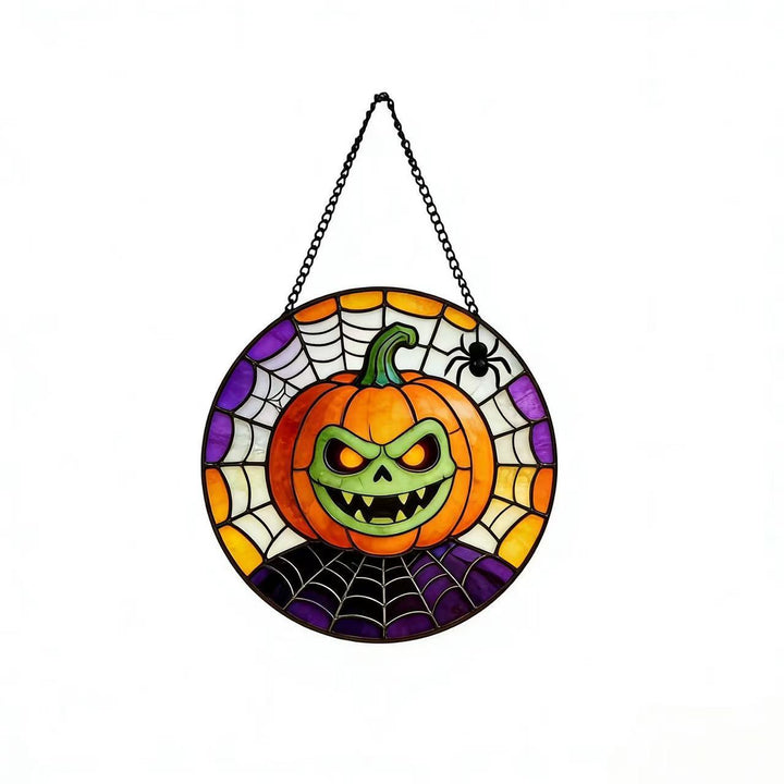 Decorative Skull Stained Glass Wall Art Kalsten