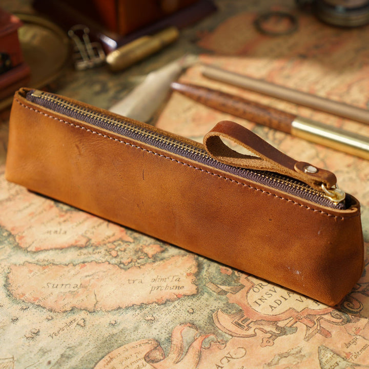 Premium Leather Pencil Case