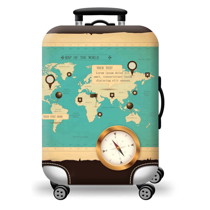 Hard Shell Luggage with Earth Design Kalsten