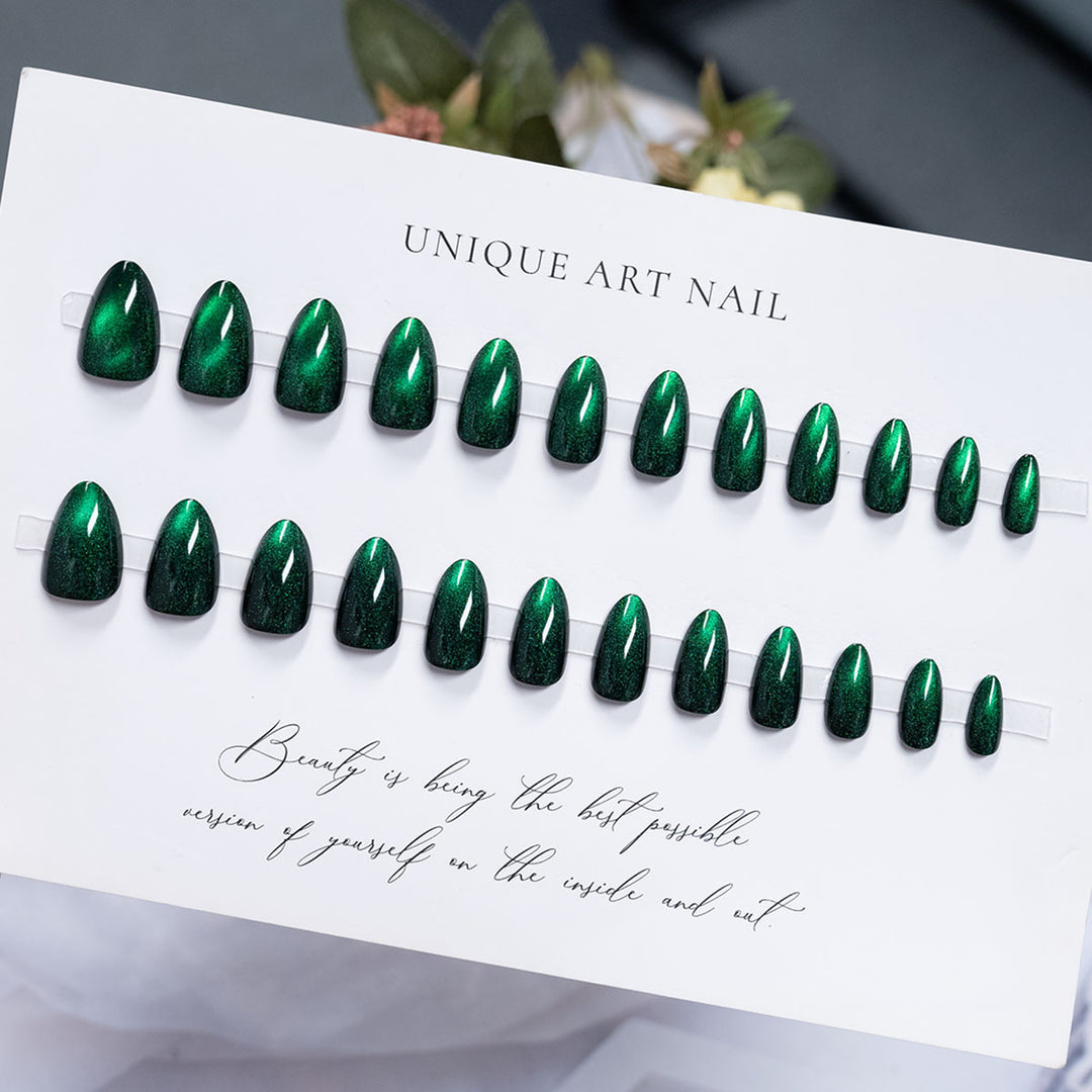 Glossy Long-Lasting Press-On Nail Set