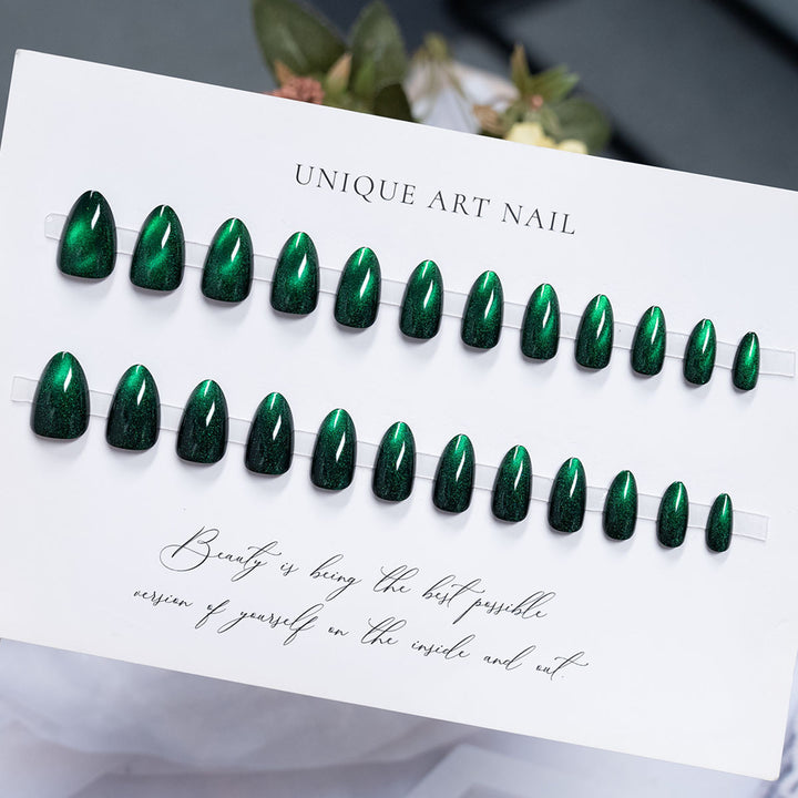 Glossy Long-Lasting Press-On Nail Set