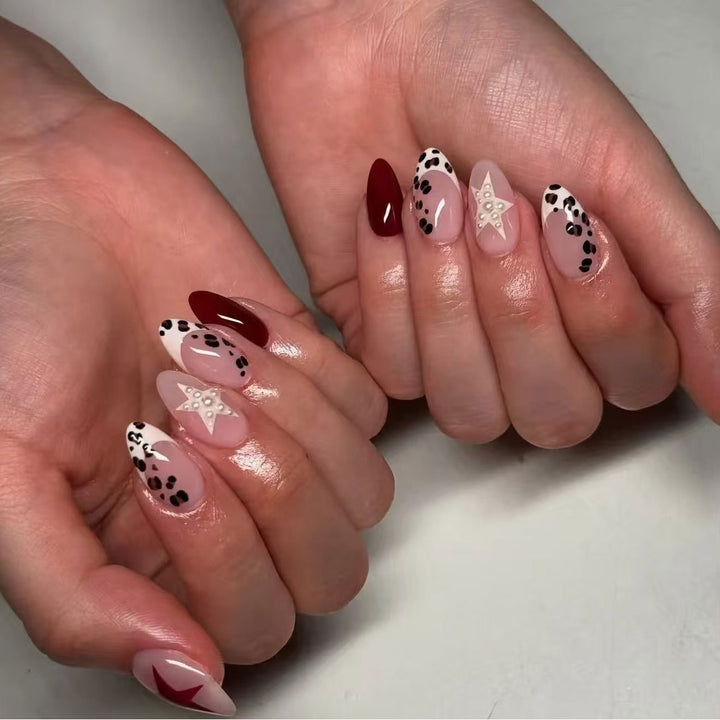 Artistic Animal Print Acrylic Nail Art Set