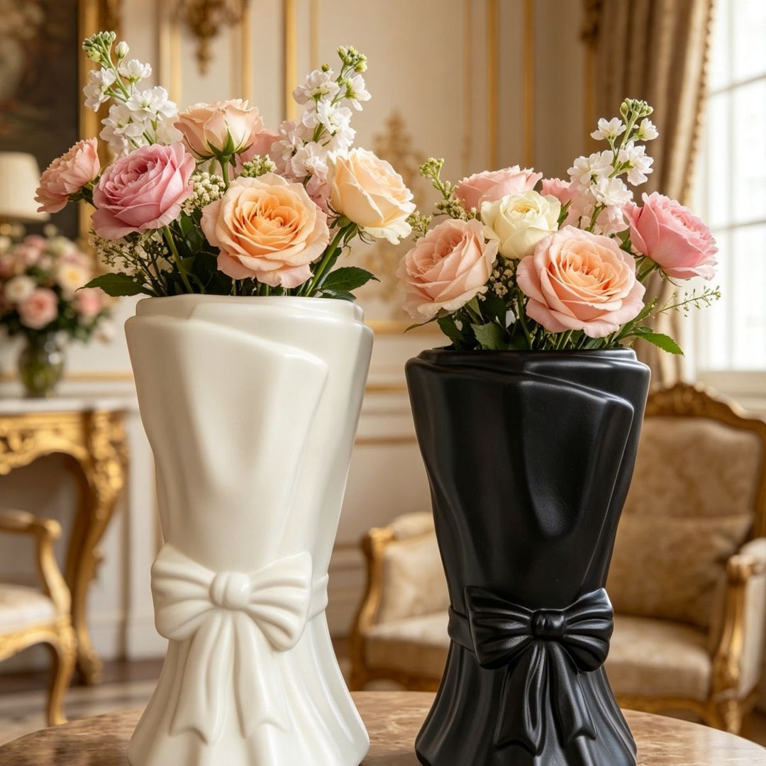 Decorative Elegant Bow-Shaped Flower Vase Kalsten