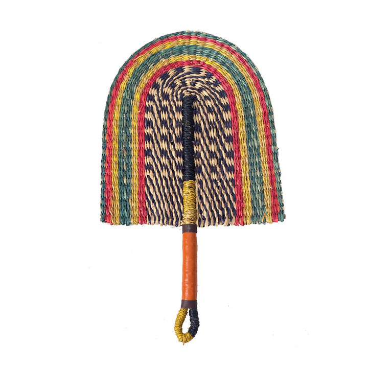 Ladies hand-woven fan made of natural material Kalsten