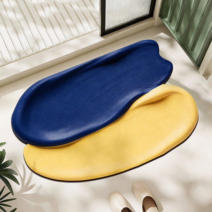 Playful Rainbow-Themed Bath Mat Kalsten