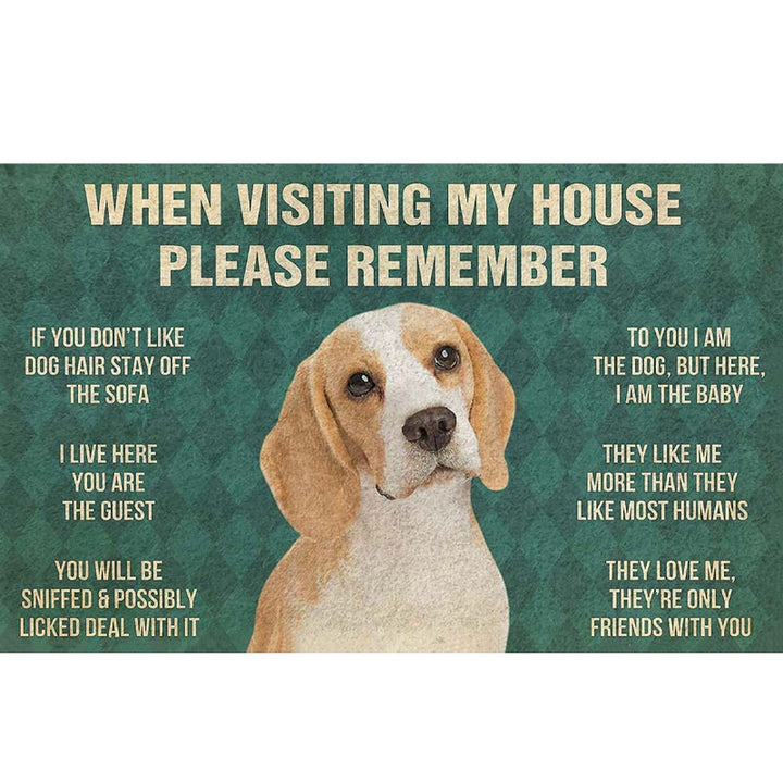 Fun Dog-Themed Door Mat Kalsten