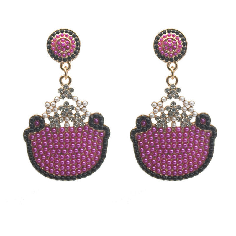 Artistic Skull-Inspired Drop Earrings Kalsten