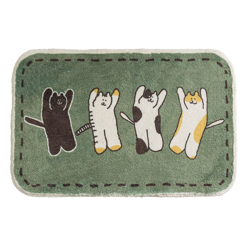 Floral Emblazoned Area Mat Kalsten