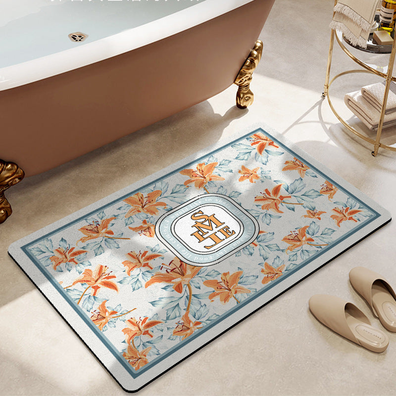 Floral Decorative Bath Mat