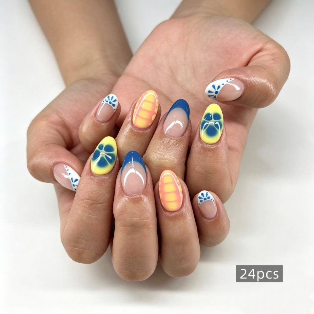 Artistic Floral Nail Tips