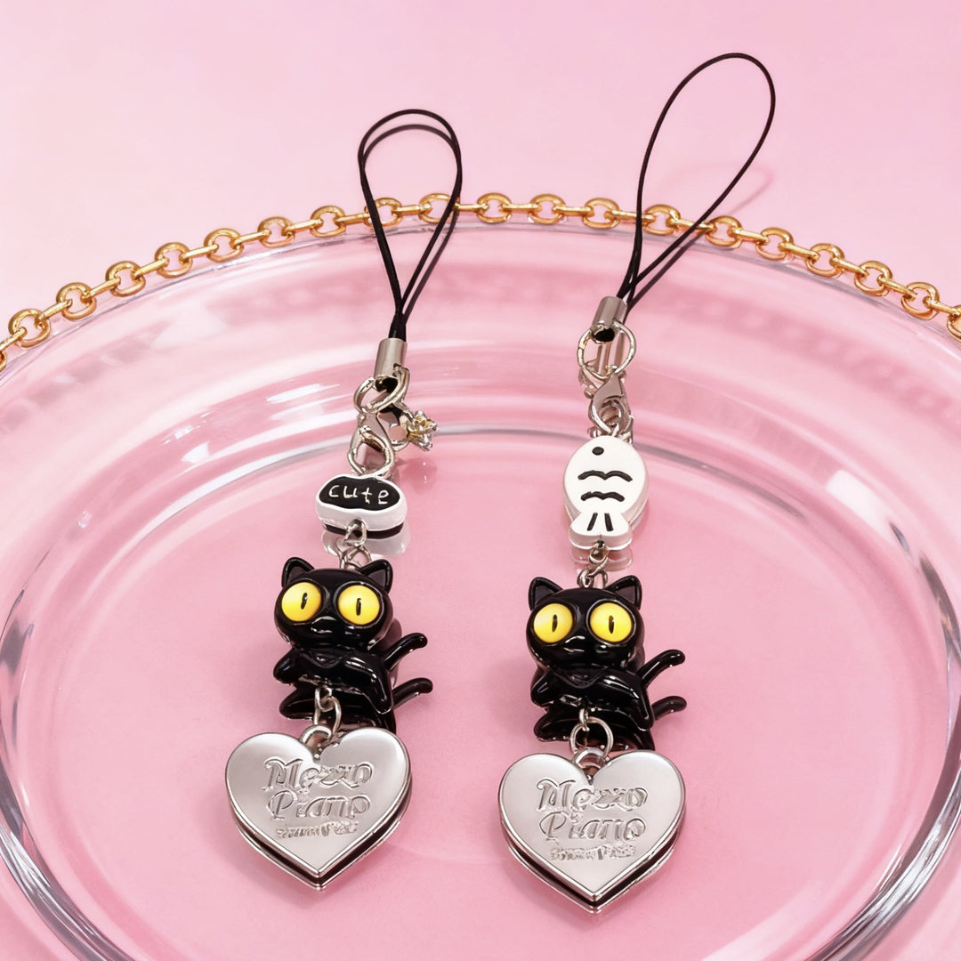 Cute Cat Charm Keychain Kalsten