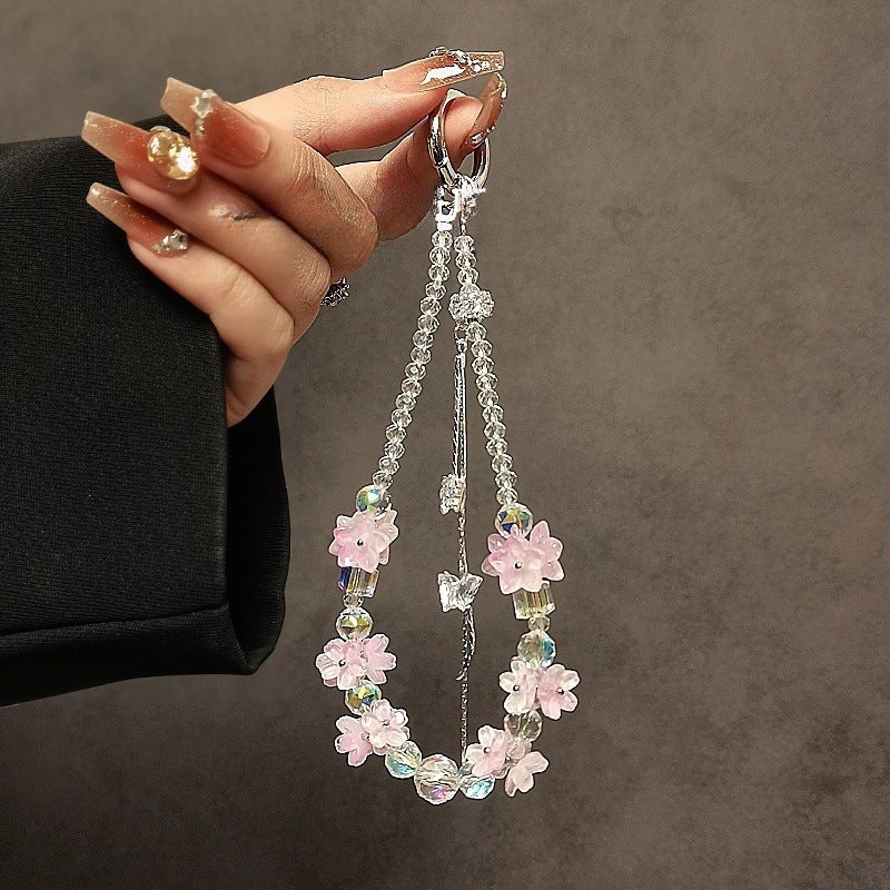 Decorative Floral Charm Phone Lanyard Kalsten