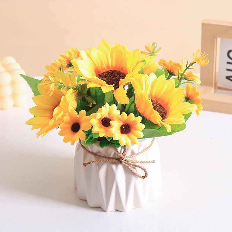 Home Decor Artificial Sunflower Arrangement