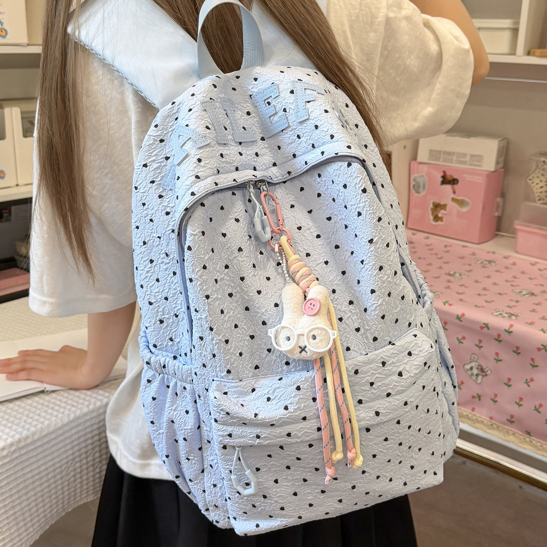 Cute Heart-Patterned Casual Backpack Kalsten